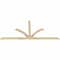 Ekena Millwork Richland Rough Sawn Timber Gable Bracket, Douglas Fir, 108"W x 49"H x 2"D x 4"F, 11/12 Pitch GBW108X49X0204RIC00RDF - alternate 4